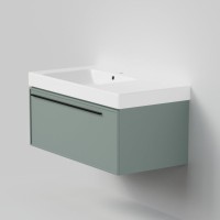 Тумба с раковиной La Fenice Elba 90 подвесная, grigio, раковина Cubo 90 L