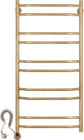 Полотенцесушитель электрический Secado Агата 4 105x55 см, подключение слева, бронза, лесенка, латунь