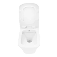 Унитаз подвесной AZARIO Nove AZ-9321B с функцией биде, безободковый, с микролифтом, глянцевый белый