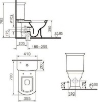 Унитаз-компакт напольный VitrA Serenada 9722B003-7204