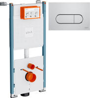 Система инсталляции для унитазов VitrA V-Fix Core 732-5800-01PV с кнопкой Root Round 740-2280 хром