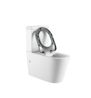 Унитаз-компакт напольный SantiLine SL-3010 безободковый, мягкое сиденье, для людей с ограниченными возможностями