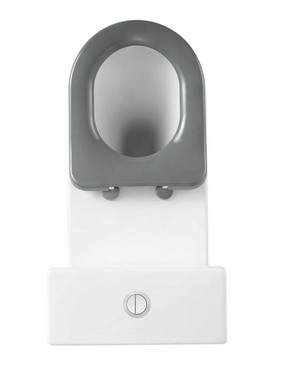 Унитаз-компакт напольный SantiLine SL-3010 безободковый, мягкое сиденье, для людей с ограниченными возможностями