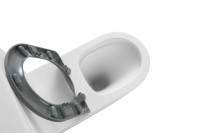 Унитаз-компакт напольный SantiLine SL-3010 безободковый, мягкое сиденье, для людей с ограниченными возможностями