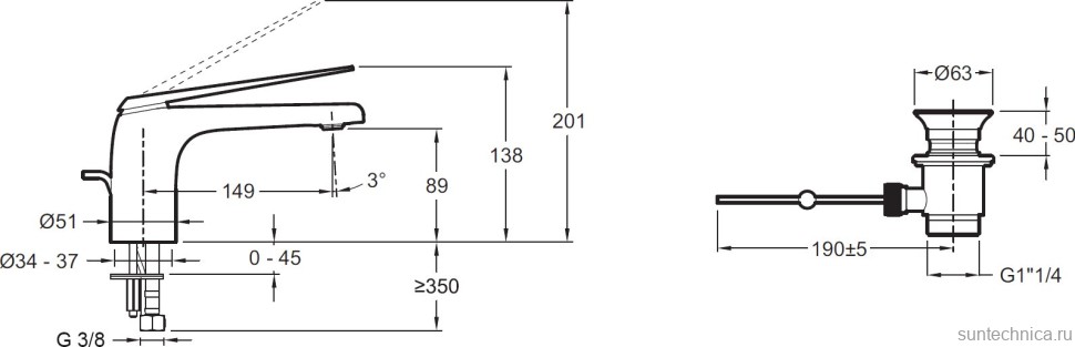 Смеситель для раковины Jacob Delafon Avid E97345-CP
