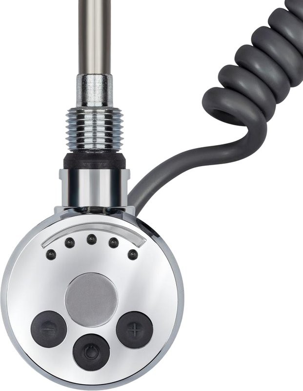 Полотенцесушитель электрический Secado Понтида 1 К, L 100x60 см, подключение слева, глянцевый хром, лесенка