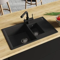 Мойка кухонная Lemark Ramza 760 9910037 антрацит Мойка кухонная Lemark Ramza 760 9910037 антрацит