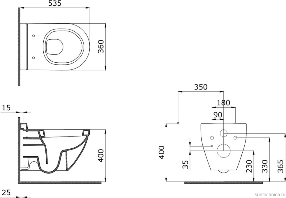 Унитаз подвесной BOCCHI Taormina Arch 1012-001-0129 белый, с микролифтом