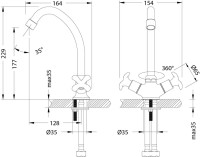 Смеситель для кухни Lemark Flora LM0104C