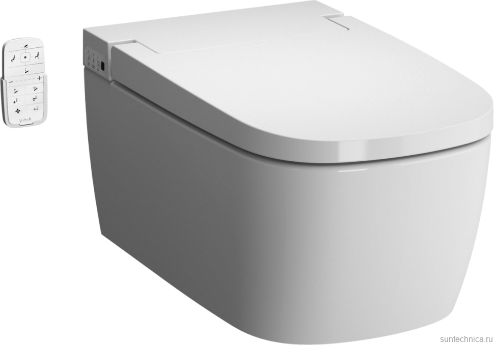 Умный унитаз подвесной VitrA V-Care 5674B003-6194 Comfort