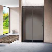 Душевая дверь в нишу Vincea Como VPS-1C120CGB 120 см, профиль черный, стекло тонированное