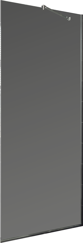 Душевая перегородка Maybahglass MGD-1355-5у 99 см, профиль хром матовый, стекло графит