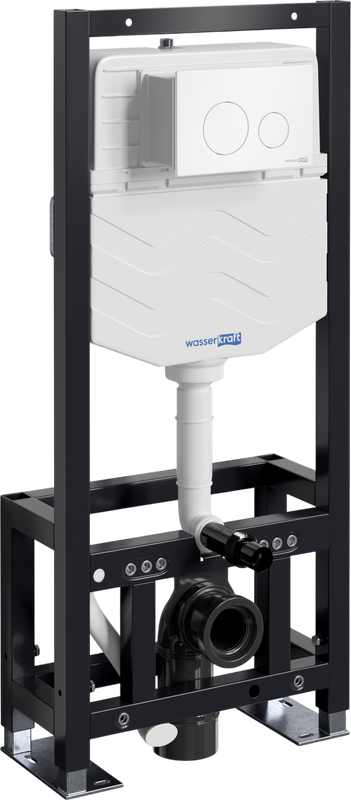 Система инсталляции для унитазов Wasserkraft Dill 61TLT.010.ME.WM02 с кнопкой смыва матовой белой