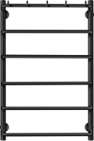 Полотенцесушитель электрический Secado Мерида 1 К 80x50 см, подключение слева, матовый черный, лесенка