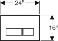 Кнопка смыва Vincea VFP-002GM вороненая сталь