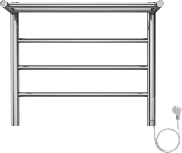 Полотенцесушитель электрический Terminus Аврора П4 500х450, с полкой