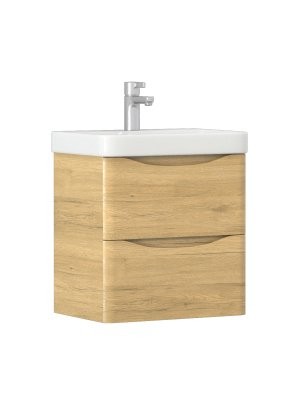 Тумба под раковину без столешницы Velvex Clay 50 рустик соломенный