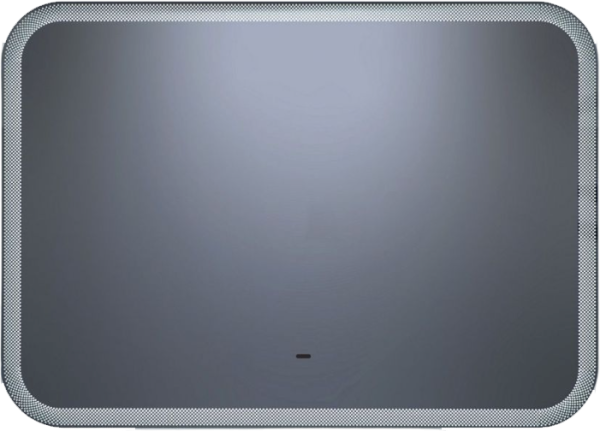 Зеркало Art&Max Messina AM-Mes-700-500-DS-F 70х50 белое, с LED-подсветкой, 6000К