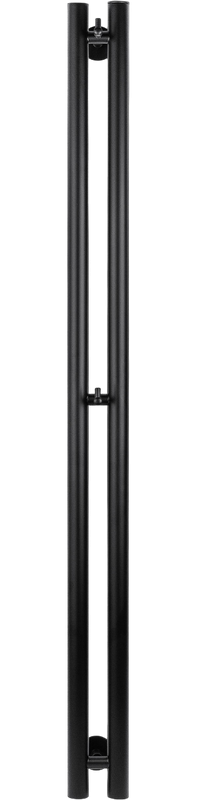 Полотенцесушитель водяной Secado Бергамо 2К 1800/70 180x10 см, матовый черный, I-образный