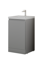 Тумба под раковину без столешницы Style Line Батлер Люкс Plus 50 напольная, матовая серая