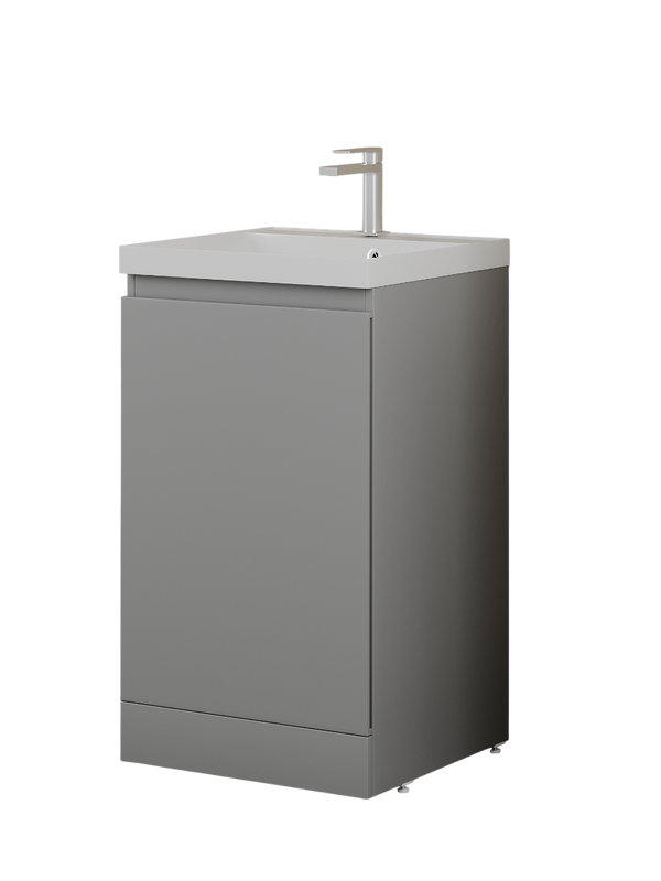 Тумба под раковину без столешницы Style Line Батлер Люкс Plus 50 напольная, матовая серая