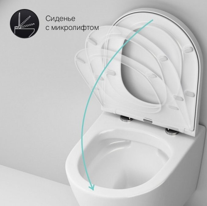 Комплект AM.PM Sense IS70151.741701 FlashClean с сиденьем микролифт, кнопка смыва хром глянцевая