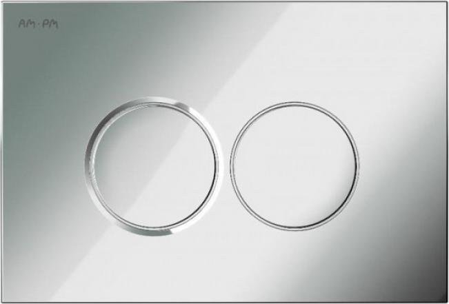 Комплект AM.PM Sense IS70151.741701 FlashClean с сиденьем микролифт, кнопка смыва хром глянцевая