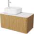 Мебель для ванной STWORKI Ноттвиль 80 дуб верона, с отверстием под смеситель, в стиле лофт (комплект, гарнитур)