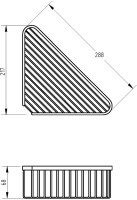 Полка Migliore Complementi 22042 хром