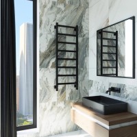 Полотенцесушитель электрический Grota Soffi K RAL9005 EL 43х120, матовый черный