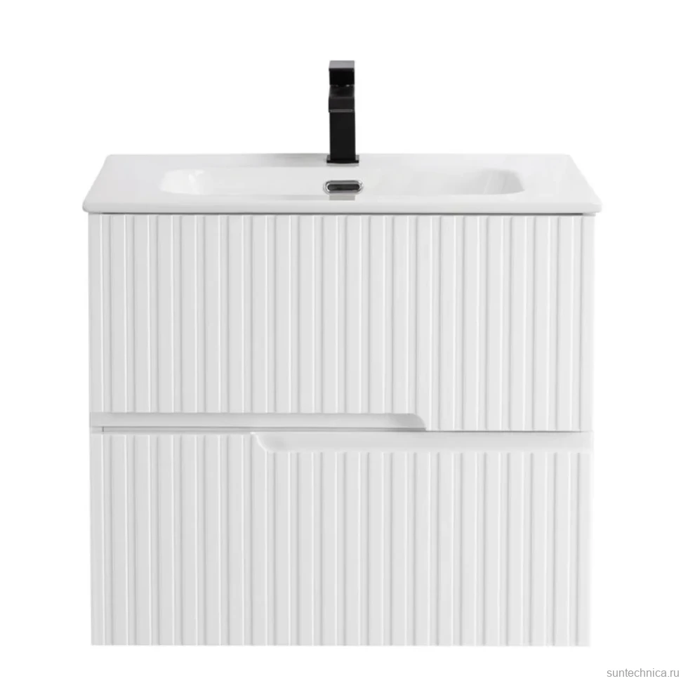Тумба с раковиной Cezares Duet 60 bianco lucido, раковина Cezares CZR-8095-60