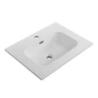 Тумба с раковиной Cezares Duet 60 bianco lucido, раковина Cezares CZR-8095-60