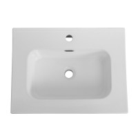 Тумба с раковиной Cezares Duet 60 bianco lucido, раковина Cezares CZR-8095-60