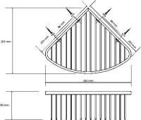 Полка Bemeta Graphit 156208312