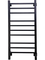 Полотенцесушитель электрический Comfysan Pioli-K EC-10 100x55 см, подключение справа, слева, матовый черный, лесенка, из стали