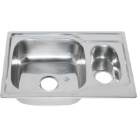 Мойка кухонная Melana 6950S U 0,6/160 серебристая, 1,5-я чаша