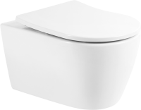 Унитаз подвесной BelBagno Marino BB105CHR безободковый, крышка BB2031SC с микролифтом