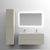 Тумба с раковиной Sancos Snob T 120 см, beige soft, раковина CN7016