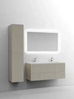 Тумба с раковиной Sancos Snob T 120 см, beige soft, раковина CN7016