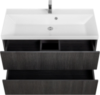 Мебель для ванной комнаты Art&Max Verona-Push 100 подвесная, kadena dark