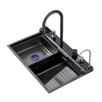 Мойка кухонная Ceruttispa Gloria Pro nano black, графит