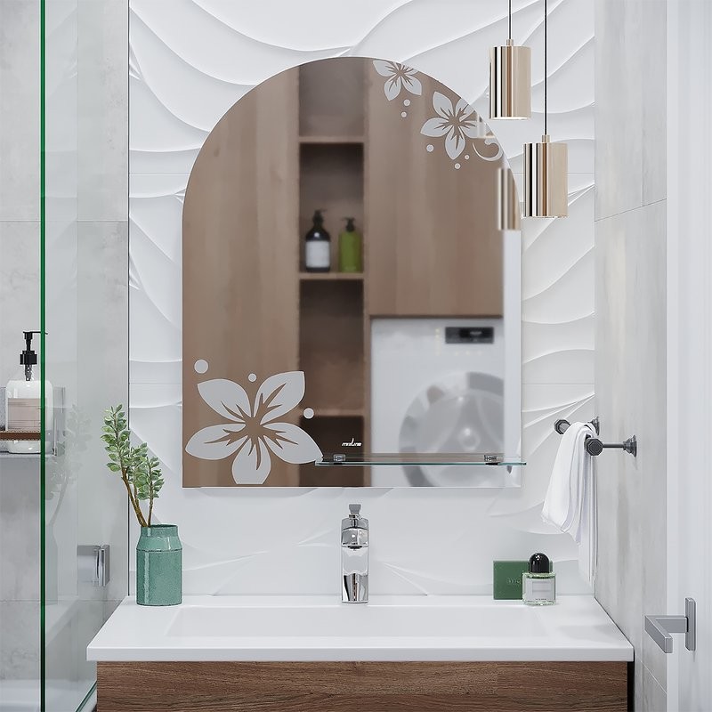Зеркало MIXLINE "Анис" 535*680 (ШВ) с полкой (К)