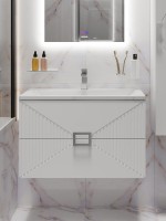 Тумба с раковиной Grossman Луксор 70 матовая белая