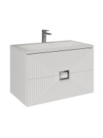 Тумба с раковиной Grossman Луксор 70 матовая белая