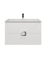 Тумба с раковиной Grossman Луксор 70 матовая белая