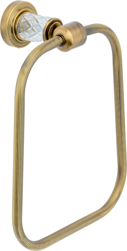 Полотенцедержатель Boheme Murano Cristal 10905-CRST-BR бронза