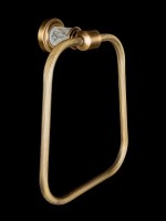 Полотенцедержатель Boheme Murano Cristal 10905-CRST-BR бронза