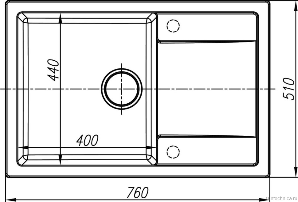 Мойка кухонная Dr. Gans Tekno 760 серый