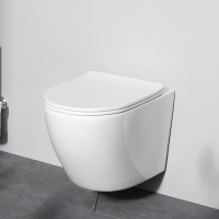 Унитаз подвесной AM.PM Like C801900SC AquaSpin с микролифтом, глянцевый белый