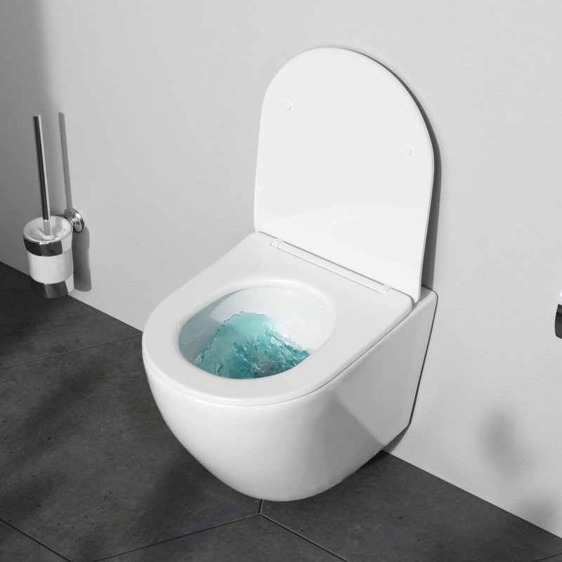 Унитаз подвесной AM.PM Like C801900SC AquaSpin с микролифтом, глянцевый белый